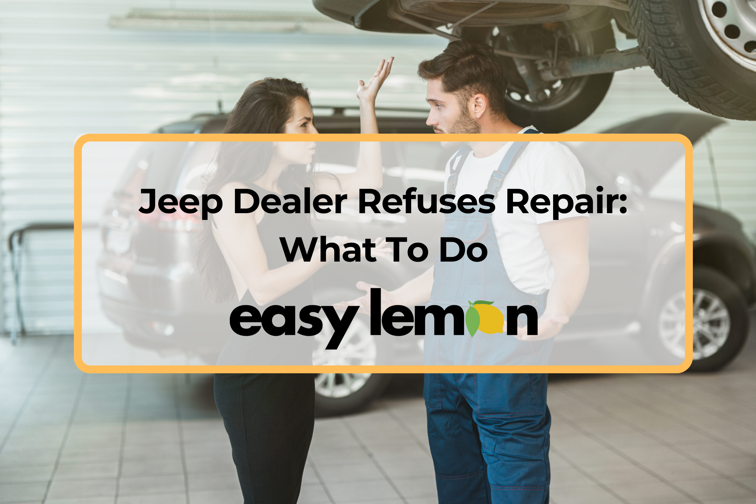 jeep dealer refuses repair situation with customer at dealership service counter